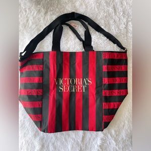 Victoria's Secret The Perfect Red Weekender Tote Bag - Black/Red